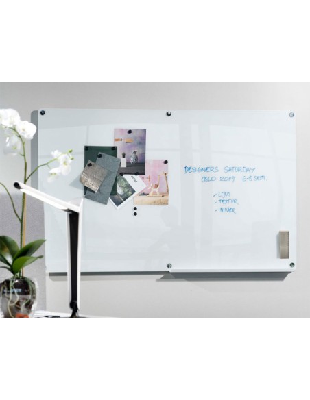 Borrador q-connect magnetico para pizarra blanca con recambio de fieltro reemplazable 15x5,5x4,5 cm