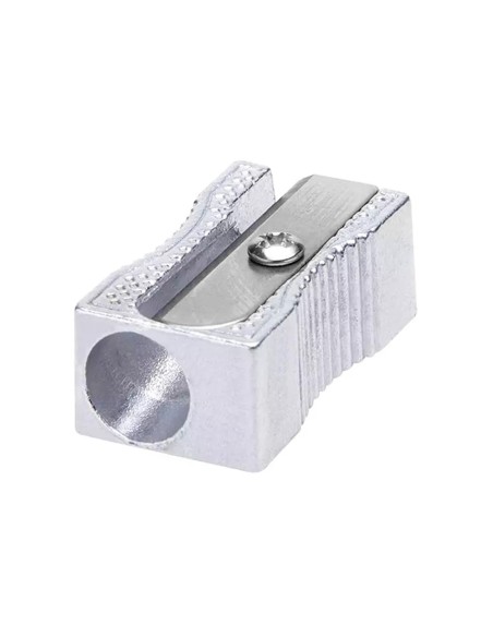 Sacapuntas q-connect metalico rectangular 1 uso