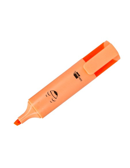 Rotulador liderpapel fluorescente pastel punta biselada estuche de 6 unidades colores surtidos