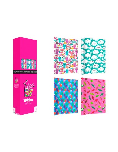 Papel de regalo basika infantil rollo ancho 1 m...
