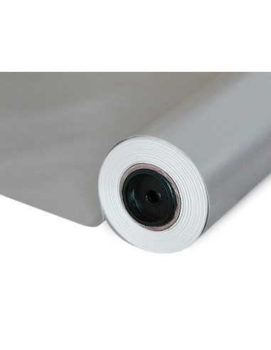 Papel de regalo basika metalizado plata bobina...