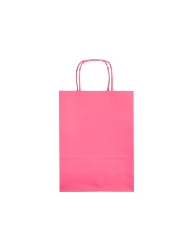 Bolsa papel q-connect celulosa rosa xs con asa...