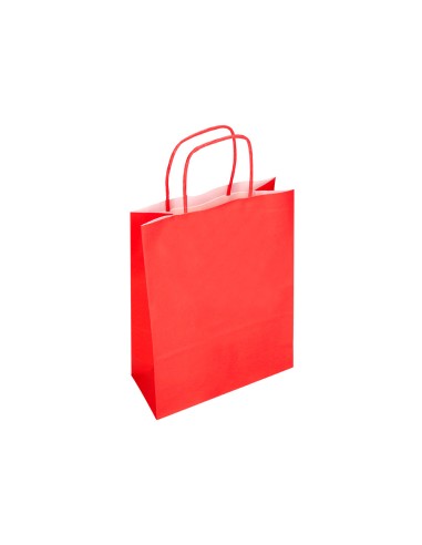 Bolsa papel q-connect celulosa rojo xs con asa...