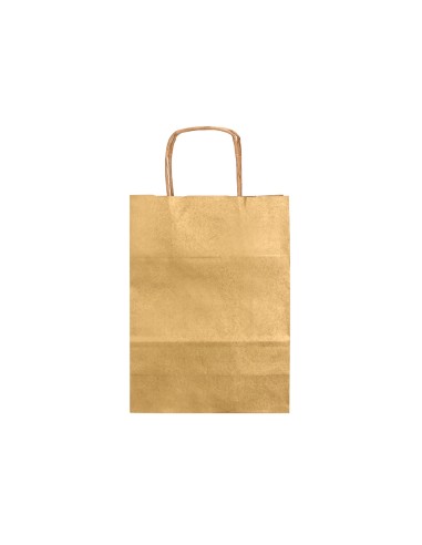 Bolsa papel q-connect kraft oro xs con asa...
