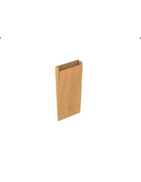 Sobre papel basika kraft natural liso con fuelle xxs 100x200x30 mm paquete de 25 unidades