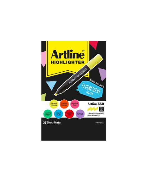 Rotulador artline fluorescente ek-660 expositor de 36 unidades colores surtidos