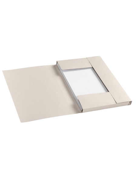 Subcarpeta cartulina djois 100% ecologica 226 g/m2 din a4 tres solapas color crema pack de 10 unidades
