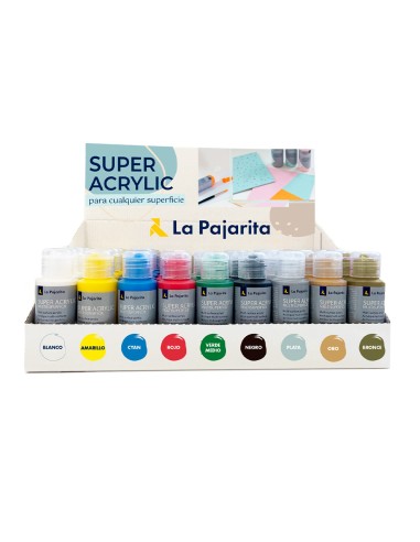 Pintura la pajarita super acrilica bote 60 ml...