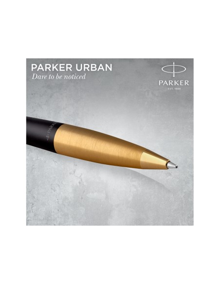 Juego parker im urban duo gt boligrafo + pluma color negro
