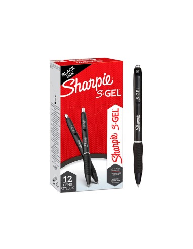 Boligrafo sharpie retractil tinta gel punta 0,7...