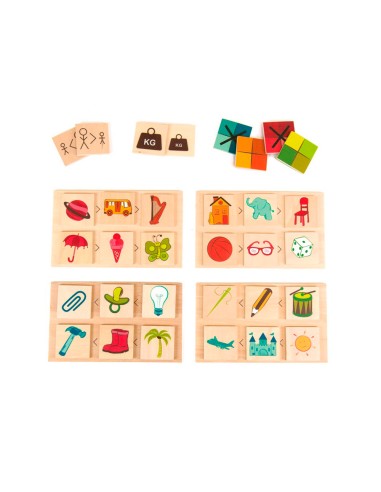 Juego didactico andreutoys atributos grandes y...
