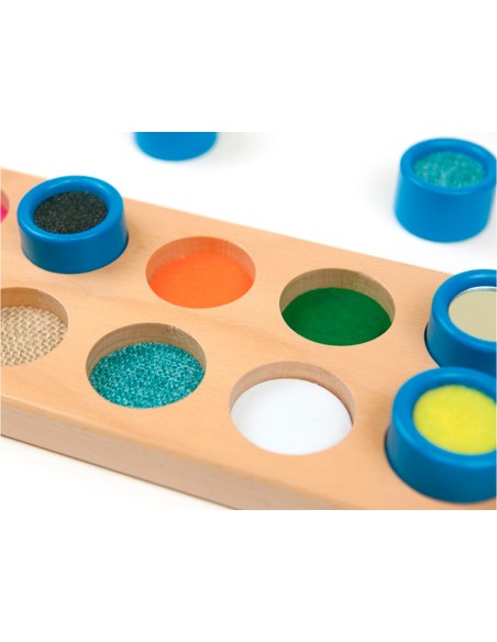 Juego didactico andreutoys cubos tactiles 10 texturas