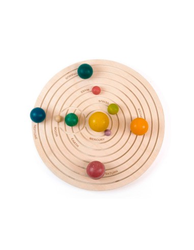 Juego didactico andreutoys sistema solar 3d madera