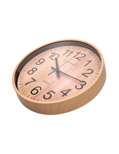 Reloj q-connect de pared de plastico redondo...