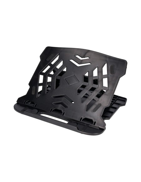Soporte q-connect para portatil hasta 17\" ajustable 7 angulos diferentes color negro 260x280x60 mm