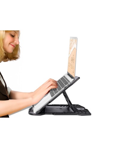 Soporte q-connect para portatil hasta 17\"...