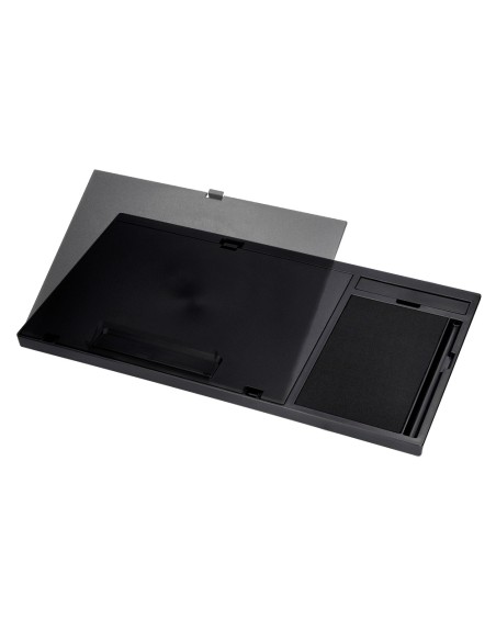 Soporte q-connect ancho para portatil movil raton hasta 17\" ajustable 7 angulos diferentes color negro