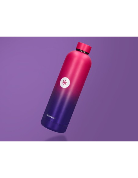 Botella portaliquidos antartik isotermica acero inoxidable libre de bpa colourful lila/rosa 750 ml