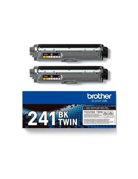 Toner brother tn241bktwin hl3140 / 3170 / 3150 / dcp9020 / mfc9140 / 9330 / 9340 negro 2500 paginas pack