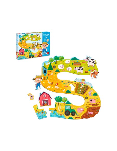 Puzle goula xxl granja 18 piezas