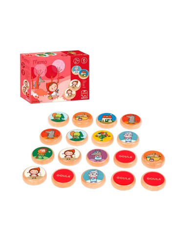 Juego goula didactico memo caperucita roja