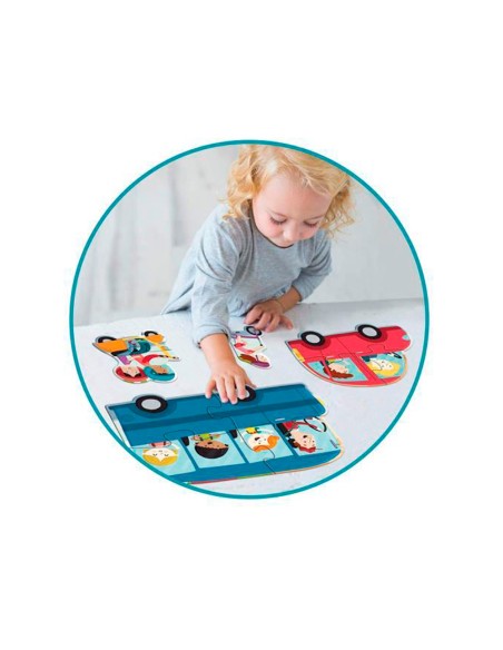 Puzle goula xxl vehiculos 18 piezas