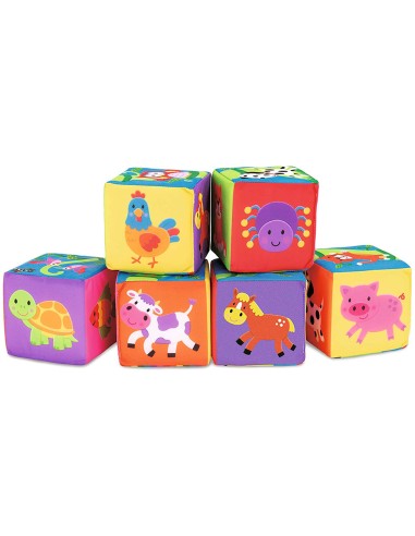 Juego diset de mesa bloques blanditos