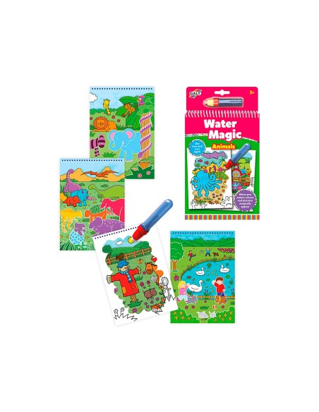 Juego diset de mesa water magic animales