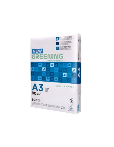 Papel fotocopiadora greening din a3 80 gramos...