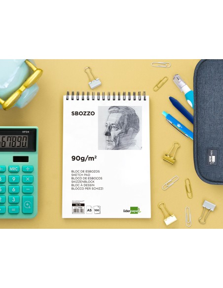 Estuche portatodo liderpapel ovalado con organizador interior pizarra y asa 1 cremallera surtidos