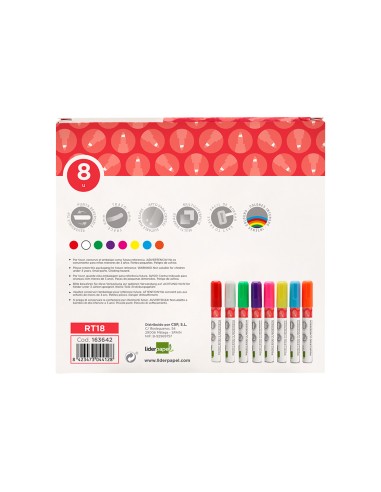 Rotulador liderpapel tiza liquida punta redonda...