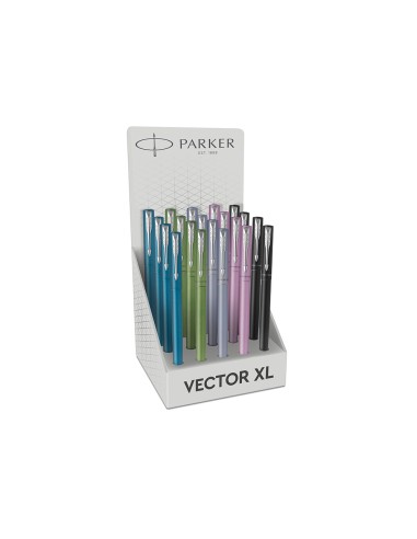 Pluma parker vector xl plumin f expositor de 20...