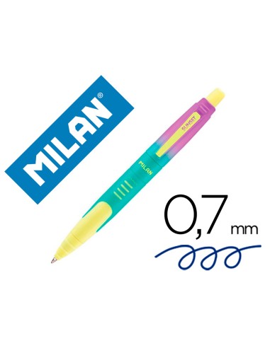 Boligrafo milan compact sunset retractil tinta...