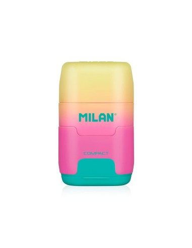 Sacapuntas milan compact sunset plastico 2 usos...