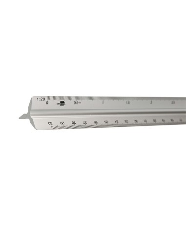 Escala liderpapel aluminio forma triangular con...