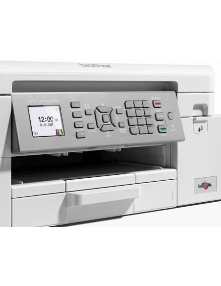 Equipo multifuncion brother mfcj4340dwe duplex wifi 13 ppmnegro 10,5 color copiadora escaner impresora bandeja 150