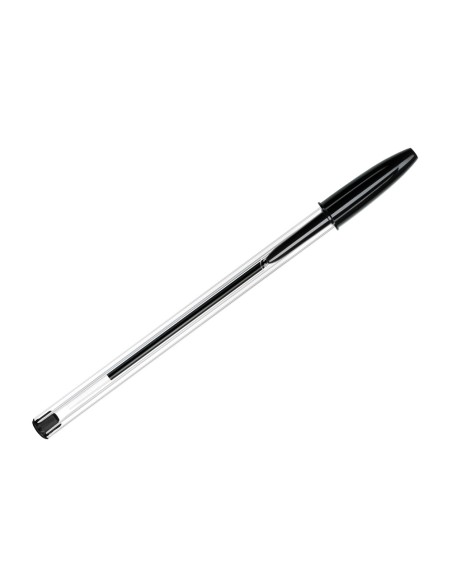 Boligrafo bic cristal original tinta negra bolsa de 5 unidades