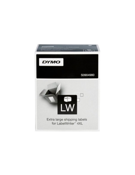 Etiqueta adhesiva dymo labelwriter para envio 104x159 mm blanca para impresoras 4xl/5xl rollo de 220 unidades