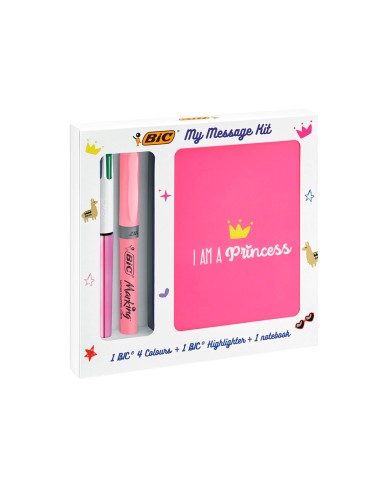 Set escritura bic 1 cuatro colores shine + 1...