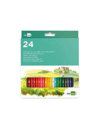 Lapices de colores acuarelables liderpapel caja...