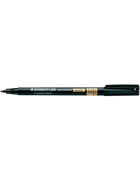 Rotulador staedtler lumocolor retroproyeccion punta de fibra permanente special 319-9 negro punta media