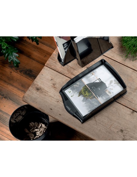 Bandeja sobremesa plastico leitz recycle vertical color negro 255x385x70 mm