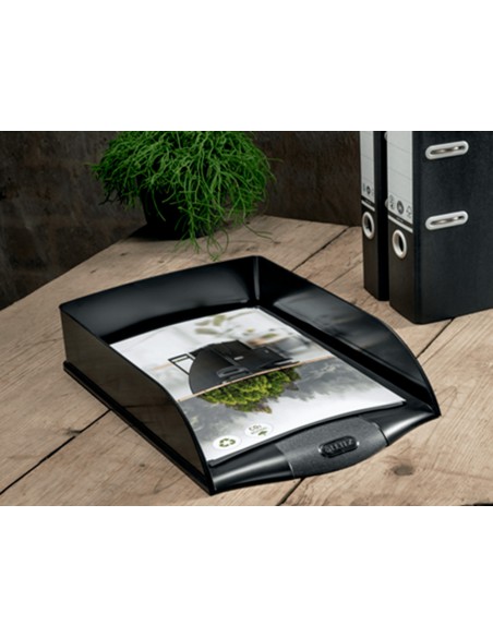 Bandeja sobremesa plastico leitz recycle vertical color negro 255x385x70 mm