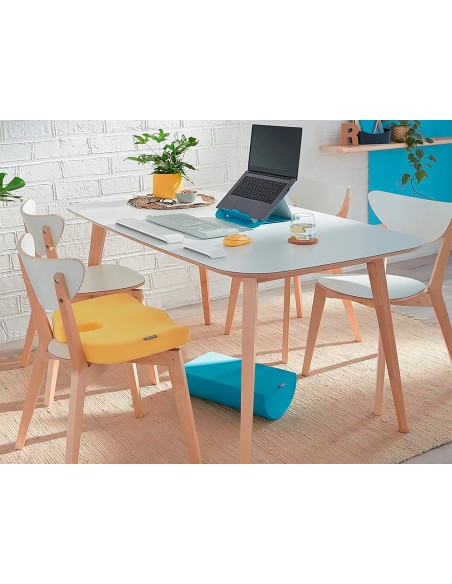 Cojin de asiento leitz active ergo cosy color amarillo 355x75x455 mm