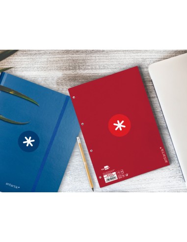 Recambio antartik a4 80 hojas 90gr cuadro 5 mm...