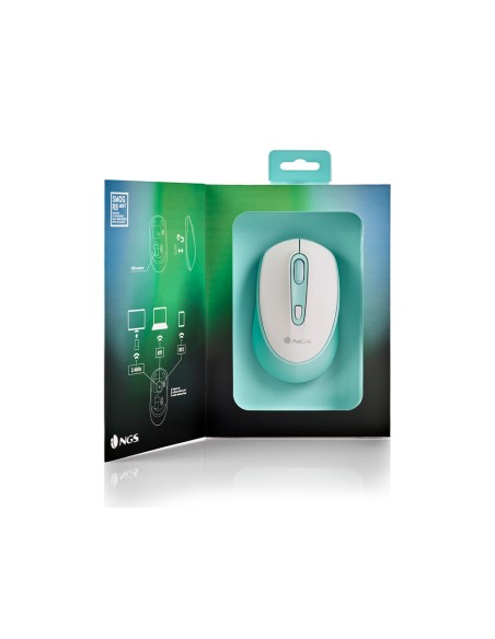 Raton ngs smog optico 1000/1600/2400 dpi inalambrico 3 botones receptor usb 2,4 ghz luces