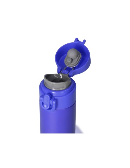 Termo liderpapel acero inoxidable con doble cobertura y sistema de apertura facil con boton 330 ml