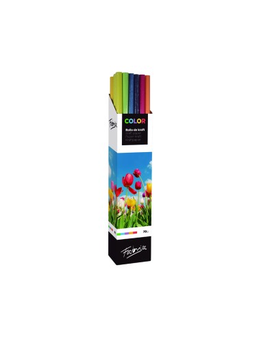 Papel kraft fabrisa color rollo 1 x 3 mt...