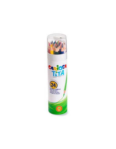 Lapices de colores carioca tita mina 3 mm tubo...
