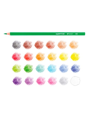 Lapices de colores carioca tita mina 3 mm tubo...